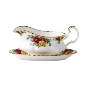 Royal Albert Old Country Roses - Gravy Boat with Stand