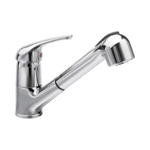 Quaranta (Italy) Superior SU028 One-Hole Sink Mixer with Twin Jet Shower Chrome
